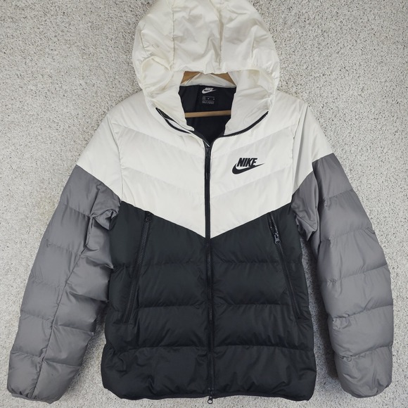Nike Other - Nike Windrunner Mens Medium Duck Down Puffer Hooded Full Zip Insulated Jacket